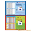 clear /transparent self adhesive book cover (sheet)